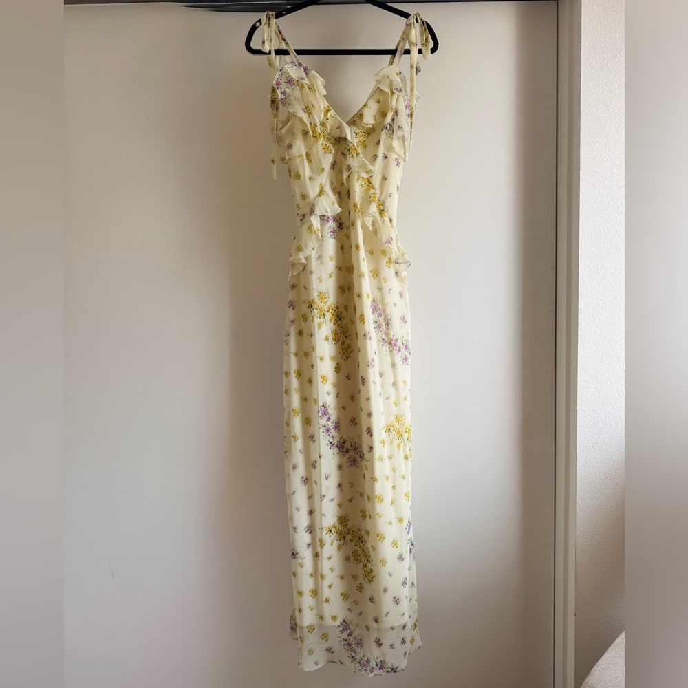 Steve Madden Floral Yellow and Purple Dress